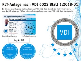 RLT-Anlagen von bösch Klima nach VDI 6022 geprüft