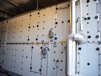 Die vier Lüftungsanlagen versorgen das gesamte Firmengebäude mit Frischluft.  | © bösch - heizung, klima, lüftung